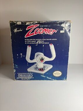Zoom White and Red Racing Wheel Controller for Nintendo brand new